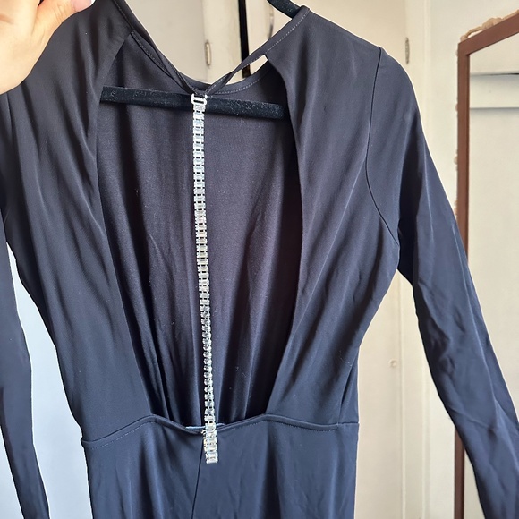 Reiss dora diamante bodycon long sleeve maxi dress FINAL PRICE NO OFFERS - Picture 7 of 10